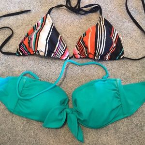 M Victoria secret & S roxy bikini tops